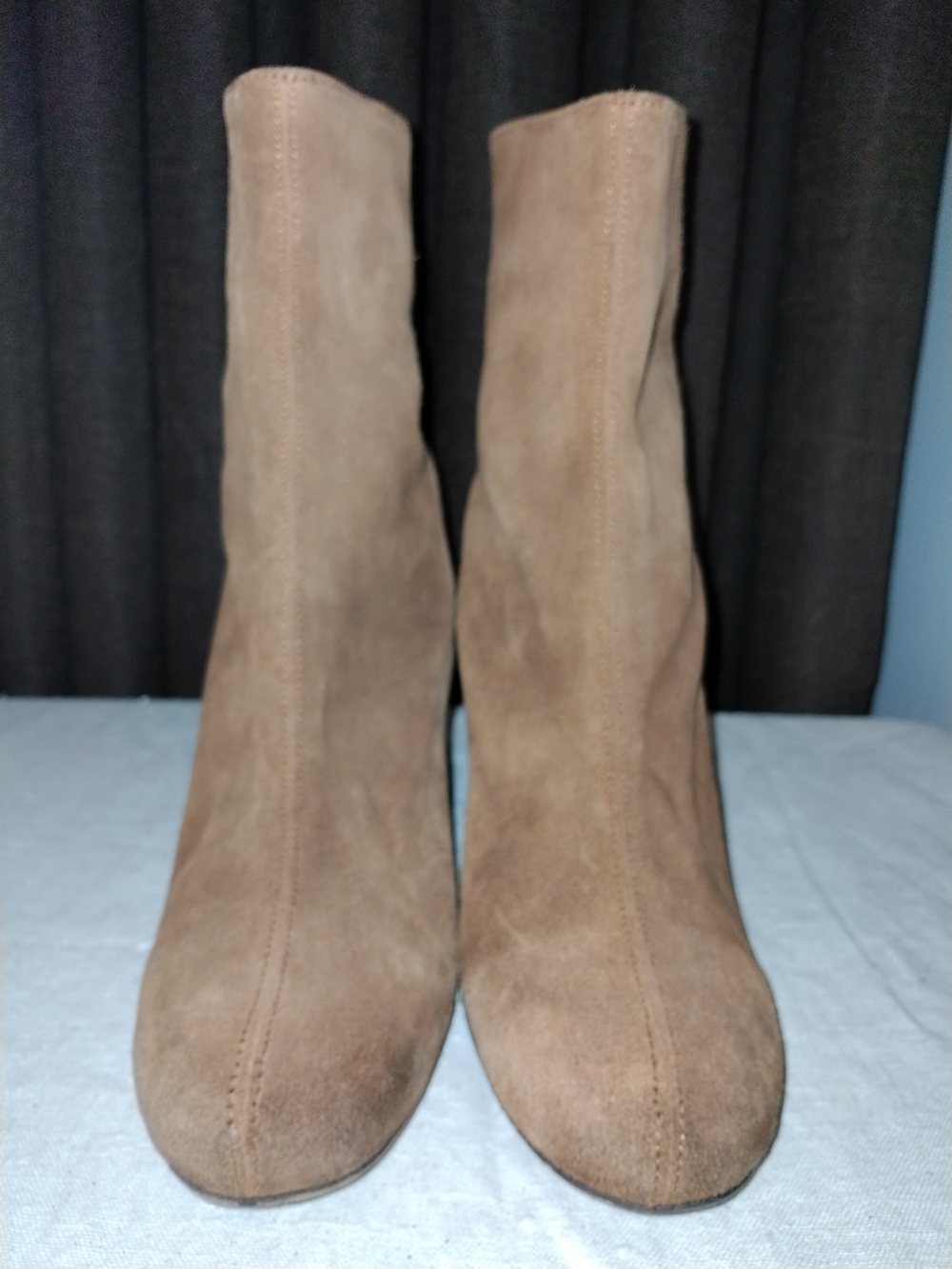 Free People Tan Suede Ankle Booties